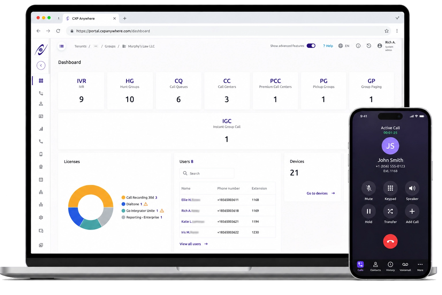 Cloud communications built around the way your business already works.